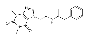 7-(2-(1-methyl-2-phenyl-ethylamino)propyl)theophylline结构式