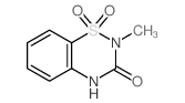 9-methyl-10,10-dioxo-10$l^{6}-thia-7,9-diazabicyclo[4.4.0]deca-1,3,5-trien-8-one structure