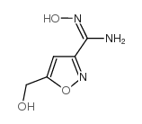 3-Isoxazolecarboximidamide,N-hydroxy-5-(hydroxymethyl)- Structure