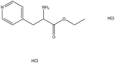 乙基 2-氨基-3-(吡啶-4-基)丙酯二盐酸结构式