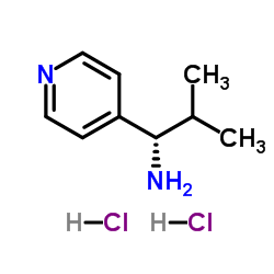 (1S)-2-Methyl-1-(4-pyridinyl)-1-propanamine dihydrochloride Structure