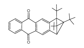 1,2,12-tri-tert-butyl-2,3-dihydro-1H-1,2,3-(epimethanetriyl)cyclopenta[b]anthracene-5,10-dione Structure