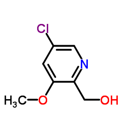 (5-Chloro-3-methoxy-2-pyridinyl)methanol Structure