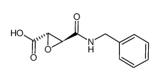 (2S,3S)-3-(3-benzylcarbamoyl)oxirane-2-carboxylic acid结构式