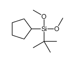 tert-butyl-cyclopentyl-dimethoxysilane Structure