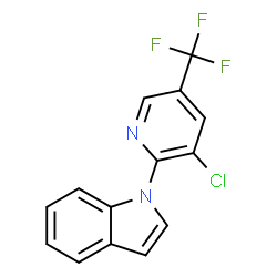 1-[3-Chloro-5-(trifluoromethyl)-2-pyridinyl]-1H-indole Structure