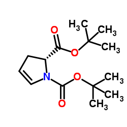Bis(2-methyl-2-propanyl) (2R)-2,3-dihydro-1H-pyrrole-1,2-dicarboxylate Structure