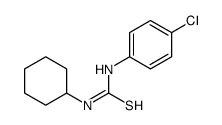 1-(4-chlorophenyl)-3-cyclohexylthiourea结构式