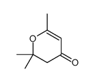 2,2,6-trimethyl-3H-pyran-4-one结构式