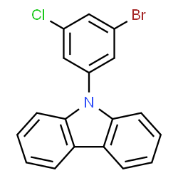 9-(3-Bromo-5-chlorophenyl)-9H-carbazole Structure