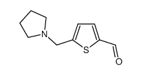 5-Pyrrolidin-1-ylmethyl-thiophene-2-carbaldehyde Structure