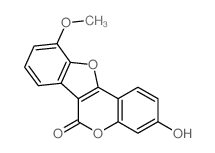 6H-Benzofuro[3,2-c][1]benzopyran-6-one,3-hydroxy-10-methoxy-结构式