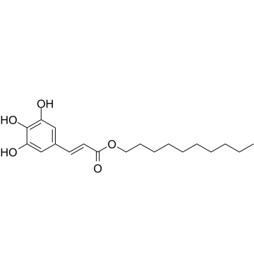 3,4,5-Trihydroxycinnamic acid decyl ester structure