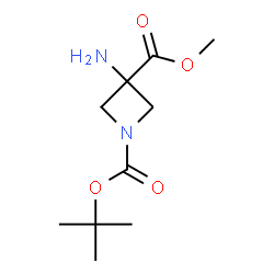 1,‐3-氮杂环丁烷二羧酸,3-氨基-,1-(1,1-二甲基乙基)3-甲基酯图片