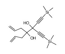 4-(2-propenyl)-1-(trimethylsilyl)-3-[(trimethylsilyl)ethynyl]-6-hepten-1-yne-3,4-diol结构式