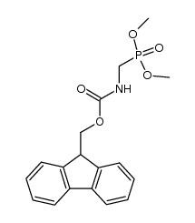 (9H-fluoren-9-yl)methyl ((dimethoxyphosphoryl)methyl)carbamate结构式