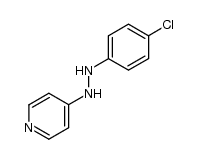 N-(4-chloro-phenyl)-N'-[4]pyridyl-hydrazine结构式