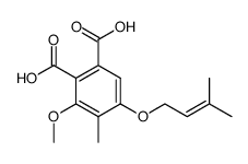 3-methoxy-4-methyl-5-(3-methyl-2-butenyloxy)phthalic acid结构式