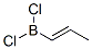 (E)-1-(Dichloroboryl)-1-propene structure