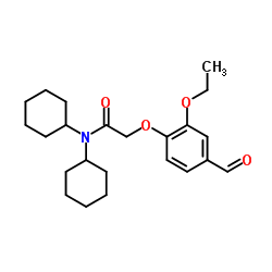 N,N-Dicyclohexyl-2-(2-ethoxy-4-formylphenoxy)acetamide Structure