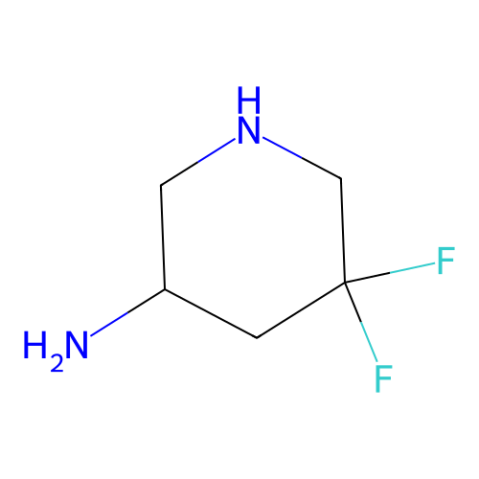 (3S)-5,5-difluoropiperidin-3-amine Structure