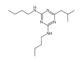 N,N'-dibutyl-6-isobutyl-[1,3,5]triazine-2,4-diamine结构式