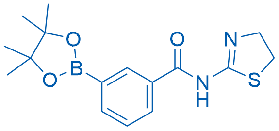 N-(4,5-Dihydrothiazol-2-yl)-3-(4,4,5,5-tetramethyl-1,3,2-dioxaborolan-2-yl)benzamide Structure