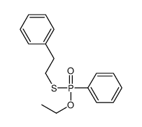 2-[ethoxy(phenyl)phosphoryl]sulfanylethylbenzene Structure