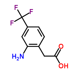 2-(2-AMINO-4-(TRIFLUOROMETHYL)PHENYL)ACETIC ACID Structure