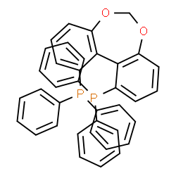 (11AR)-1,11-二(二苯基膦)二苯并[D,F][1,3]二氧杂环庚烷结构式