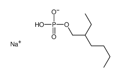 2-ethylhexyl dihydrogen phosphate, sodium salt结构式