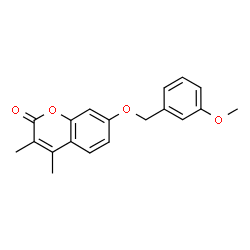 7-[(3-methoxyphenyl)methoxy]-3,4-dimethylchromen-2-one Structure