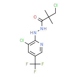 3-CHLORO-N'-[3-CHLORO-5-(TRIFLUOROMETHYL)-2-PYRIDINYL]-2,2-DIMETHYLPROPANOHYDRAZIDE结构式