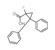 1-fluoro-2,2-diphenylcyclopropane-1-carboxylic acid Structure