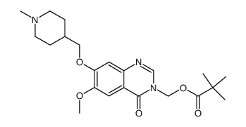 6-methoxy-7-(1-methylpiperidin-4-ylmethoxy)-3-((pivaloyloxy)methyl)-3,4-dihydroquinazolin-4-one Structure