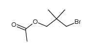 acetic acid (3-bromo-2,2-dimethyl-1-propyl)ester Structure