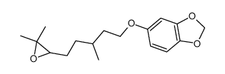 1-(6,7-Epoxy-3,7-dimethyl-octyloxy)-3,4-methylendioxy-benzol Structure