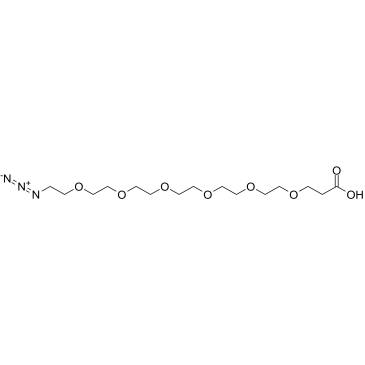 Azido-PEG6-acid Structure