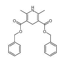 bis(benzyl) 1,4-dihydro-2,6-dimethylpyridine-3,5-dicarboxylate structure