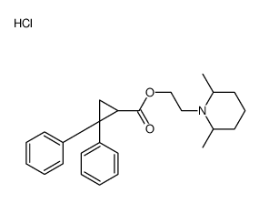 2-(2,6-dimethyl-1-piperidyl)ethyl 2,2-diphenylcyclopropane-1-carboxyla te hydrochloride picture