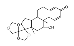 9-Fluoro-11β-hydroxy-17,20:20,21-bis(methylenedioxy)-pregna-1,4-dien-3-one structure