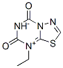 [6,7-Dihydro-8-ethyl-5,7-dioxo-5H-1,3,4-thiadiazolo[3,2-a][1,3,5]triazin-8-ium]-6-ide结构式