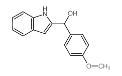 1H-indol-2-yl-(4-methoxyphenyl)methanol结构式