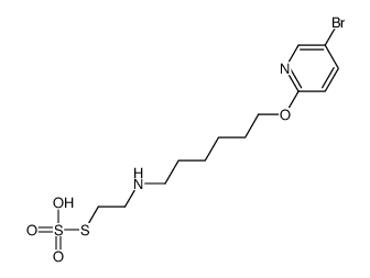 5-bromo-2-[6-(2-sulfosulfanylethylamino)hexoxy]pyridine Structure