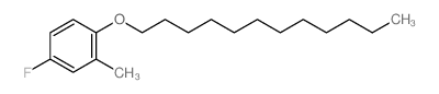 1-(4-fluoro-2-methyl-phenoxy)dodecane Structure