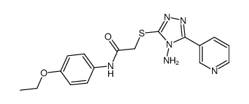 2-[(4-amino-5-pyridin-3-yl-1,2,4-triazol-3-yl)sulfanyl]-N-(4-ethoxyphenyl)acetamide Structure