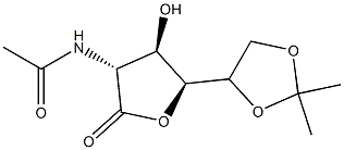 2-Acetylamino-2-deoxy-5-O,6-O-isopropylidene-D-gluconic acid γ-lactone picture