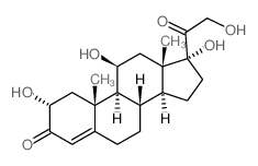 Pregn-4-ene-3,20-dione, 2,11,17,21-tetrahydroxy-, (2alpha,11beta)- structure