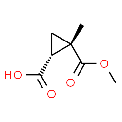 1,2-Cyclopropanedicarboxylicacid,1-methyl-,1-methylester,(1R,2S)-rel-(9CI)结构式