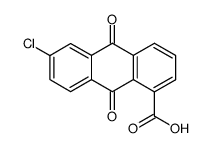 6-chloro-9,10-dioxo-9,10-dihydro-anthracene-1-carboxylic acid Structure